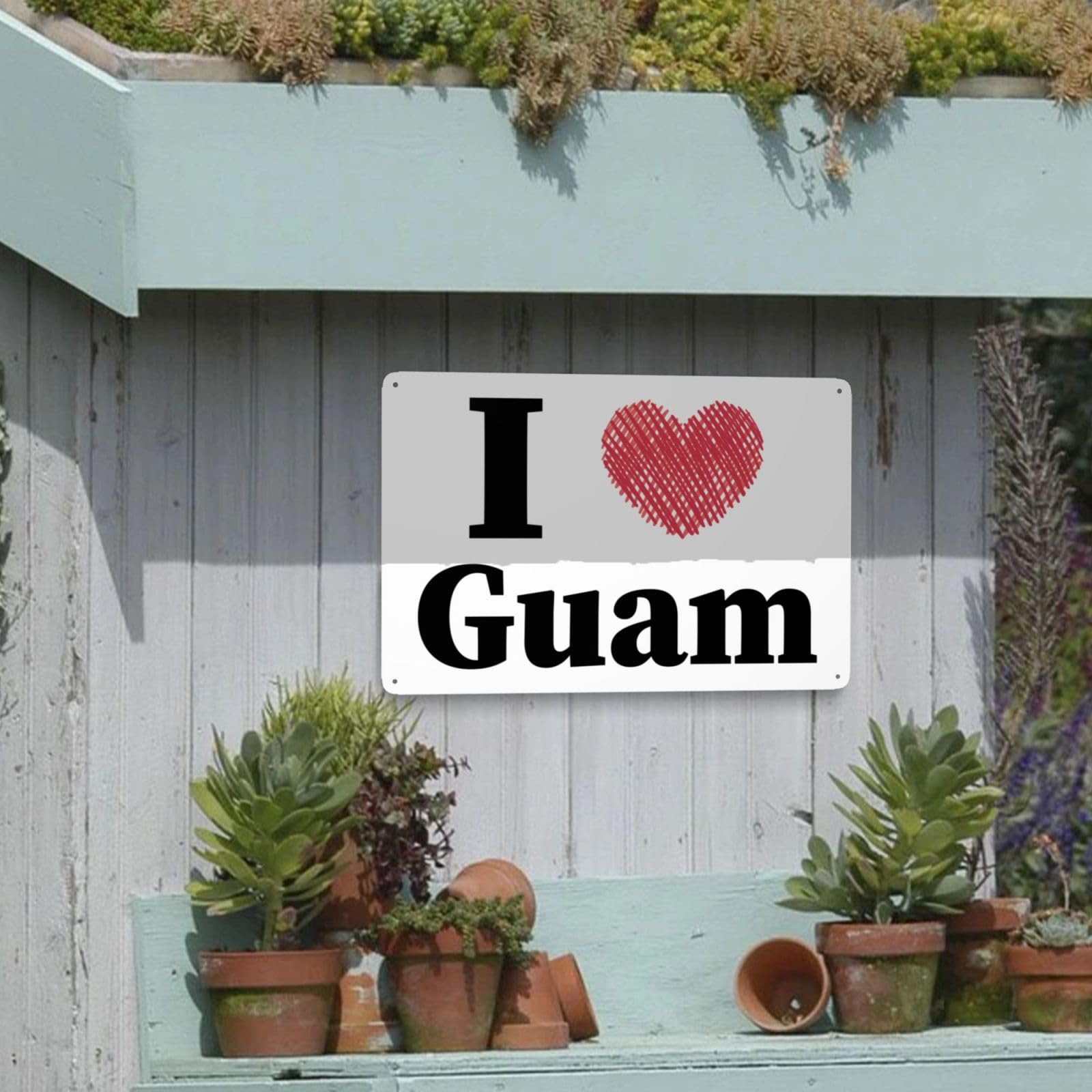 I LOVE GUAM メタルバッジ Amazon.com: MULIHU I Love Guam Tin Signs Vintage Metal Sign Iron